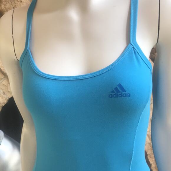 adidas Climalite Tank with Built in Bra Blue Women's Size Small - Picture 4 of 7